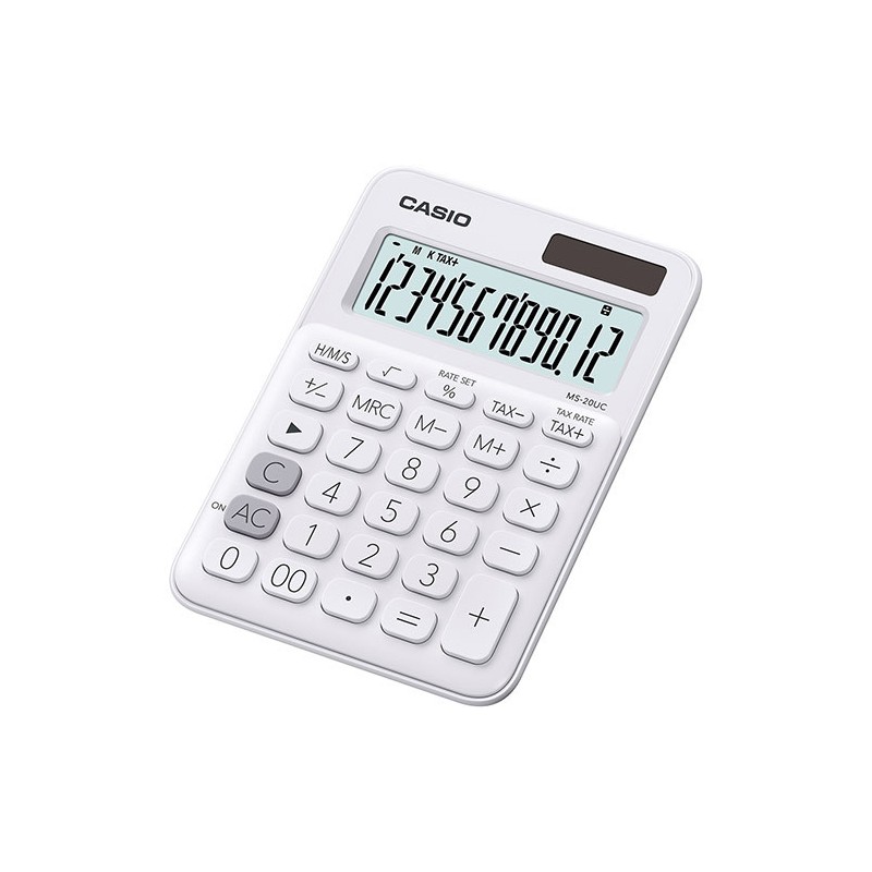 CALCOLO CASIO MS-20UC BIANCO 12C. TAVOLO