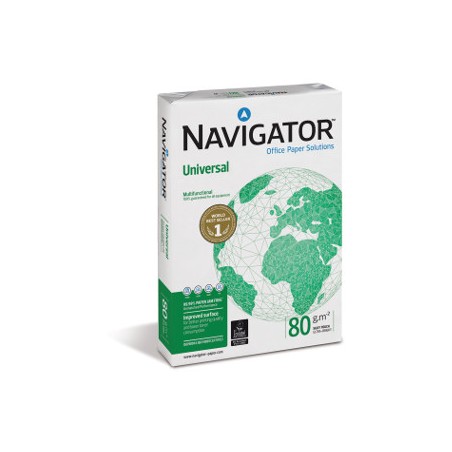 1 - Carta Navigator A4 80Gr risma per stampe 21x29,4