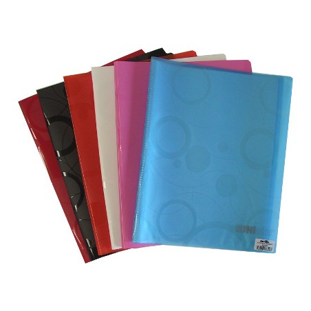 1 - Portalistino copertina morbida A4 10 bustine colori assortiti Unistar