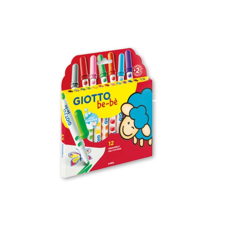 Giotto Be Bè Astuccio 12 Pennarelli assortiti F478200