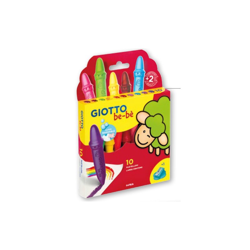 Giotto Be Bè 10 Pastelli grandi a Cera F477900