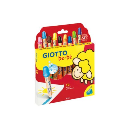 1 - Giotto be-be' astuccio 12 matitoni + appuntamatitone - 4777