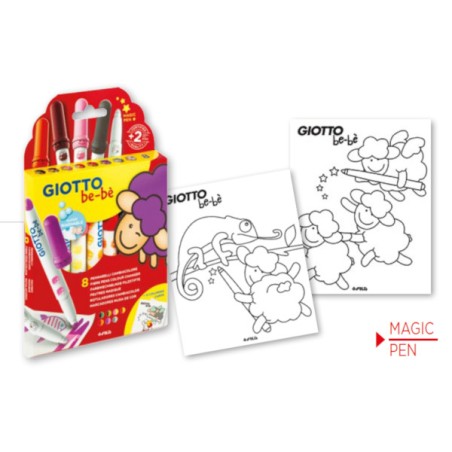 1 - GIOTTO BE-BE' PENNARELLI MAXI CAMBIACOLORE -8pz 4789