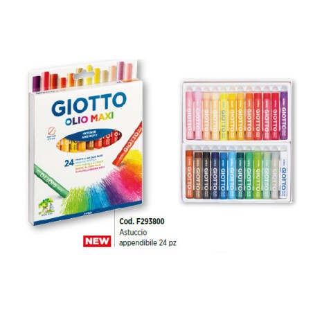 1 - PASTELLI OLIO MAXI GIOTTO -24pz 2938