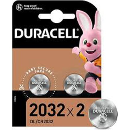 1 - Duracell Lithium Batterie 2pz Bottone DL/CR2032 Duracell