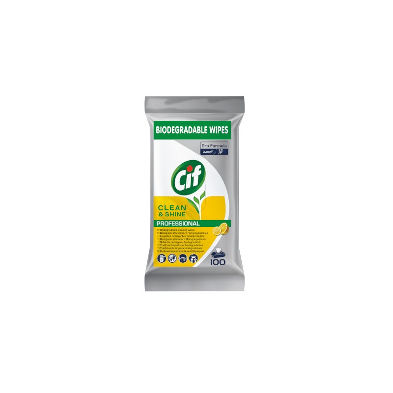 SALVIETTE CIF MULTIUSO IGIENIZZANTI 100pz BIODEGRADABILI 101106285