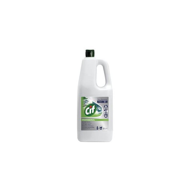 DETERGENTE CIF GEL CON CANDEGGINA PROFESSIONAL 2L 101107559 Detergente in crema per bagni e cucine