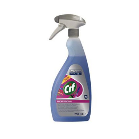 1 - DETERGENTE CIF PROFESSIONAL PF 750ml 101108717.Detergente specifico per la rimozione di inchiostro, colla, grasso da tutte l