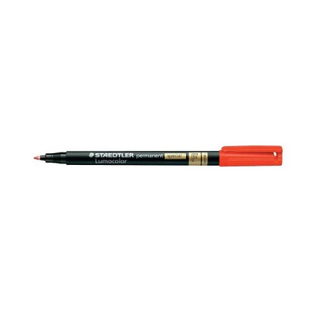 1 - STAEDTLER 10 pz Penna indelebile Lumocolor fine special 319 rosso