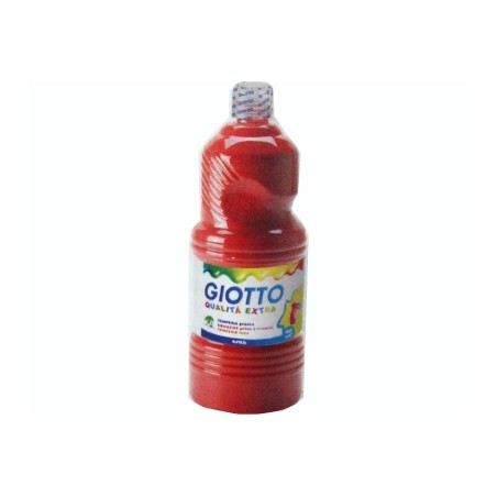 1 - FILA Tempera Pronta GIOTTO Flacone da 1 Litro Rosso Scarlatto 5334