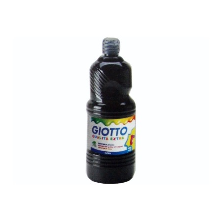 1 - FILA Tempera Pronta GIOTTO Flacone da 1 Litro Nero 5334
