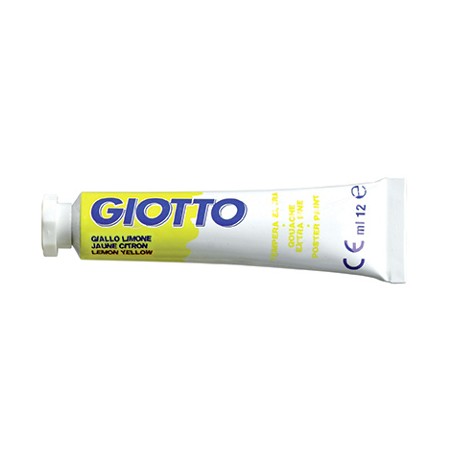 1 - FILA Colore a Tempera GIOTTO Tubetto 12 mL Giallo Limone 03 3520