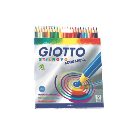 1 - FILA Pastelli Giotto Stilnovo Acquerellabili 24 pezzi 2558