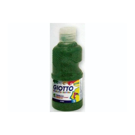 1 - TEMPERA GIOTTO GLITTER 250ML. VERDE 531205