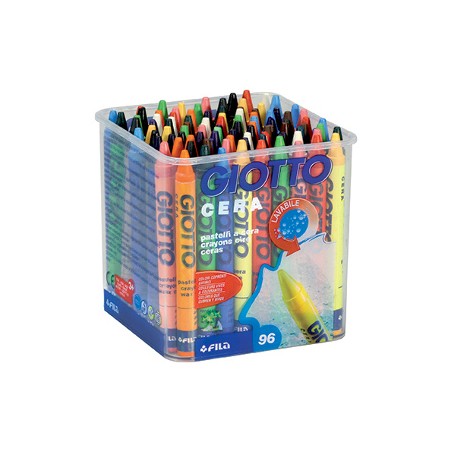1 - FILA 96 pz Pastelli a cera Giotto colori assortiti 5236