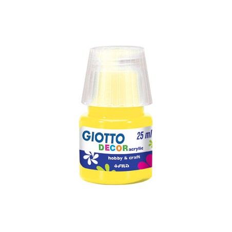 1 - FILA Colori a Tempera GIOTTO Decor Acrilici 25 mL Giallo Primario 538102