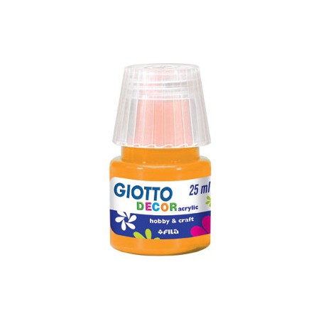 1 - FILA Colori a Tempera GIOTTO Decor Acrilici 25 mL Giallo Scuro 538104