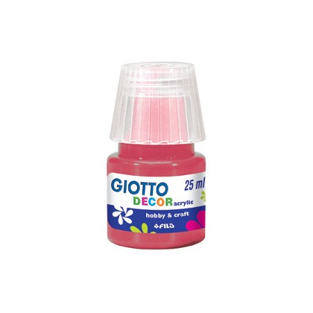 1 - FILA Colori a Tempera GIOTTO Decor Acrilici 25 mL Carminio 538109