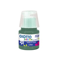 1 - FILA Colori a Tempera GIOTTO Decor Acrilici 25 mL Verde Bosco 538113
