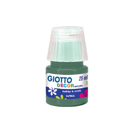 1 - FILA Colori a Tempera GIOTTO Decor Acrilici 25 mL Verde Bosco 538113