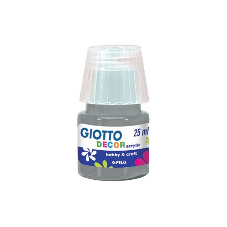 1 - FILA Colori a Tempera GIOTTO Decor Acrilici 25 mL Argento 538150