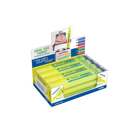 FILA Evidenziatore Fluo Tratto Video Giallo 12 Pezzi 830201