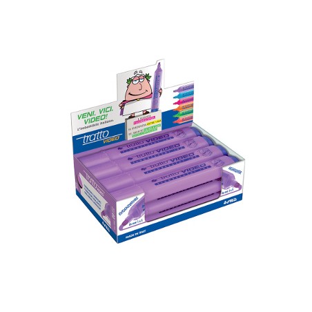 FILA Evidenziatore Fluo Tratto Video Lilla 12 Pezzi 830208