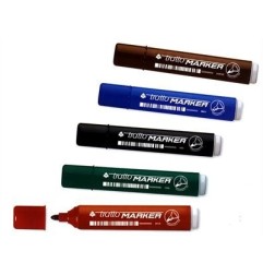 1 - FILA Tratto MARKER Pennarello Indelebile Punta Tonda BLU 12 Pezzi 841101