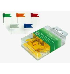 1 - LEBEZ 20 Bandierine Segnaletiche Spilli GIALLO 269-G