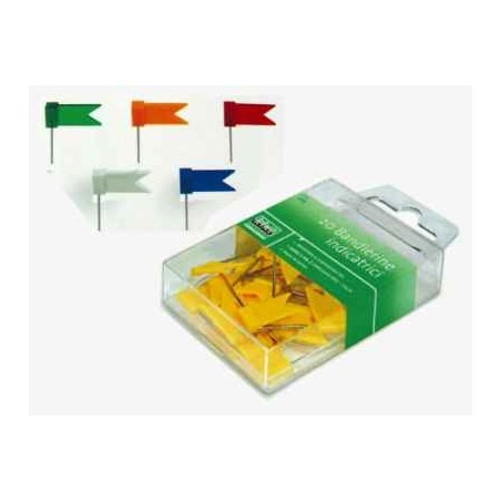 1 - LEBEZ 20 Bandierine Segnaletiche Spilli GIALLO 269-G