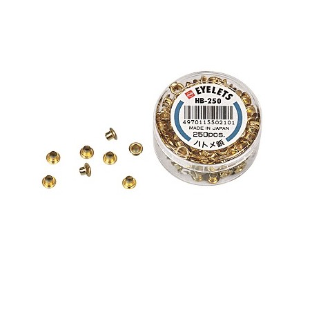 1 - LEBEZ Occhielli per tessere in ottone 250 pz 102