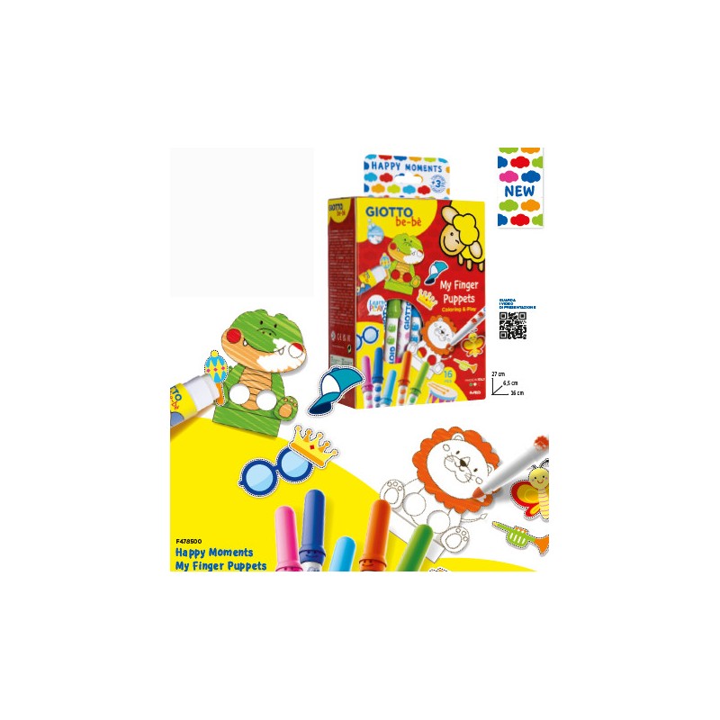 Giotto Be-Bè My Finger Puppets Happy Moments marionette da dita 478500