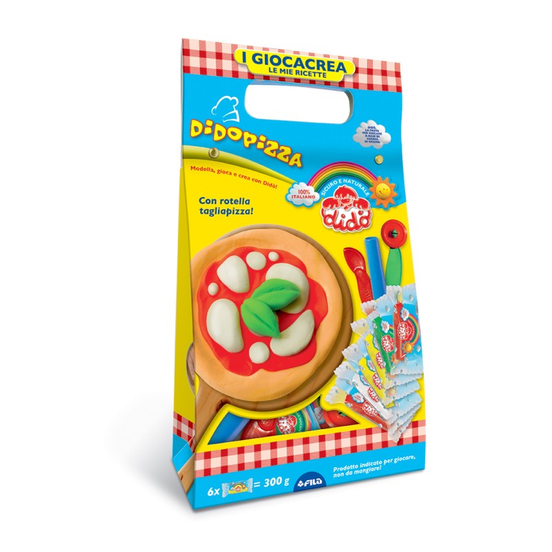 Didò Giocacrea Le Mie Ricette Pizza pasta modellabile 6 salsicciotti F399000