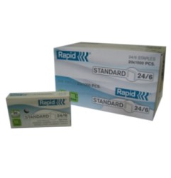 1 - 20x1000 pezzi Punti metallici Rapid-Se 24/6 standard 24855600