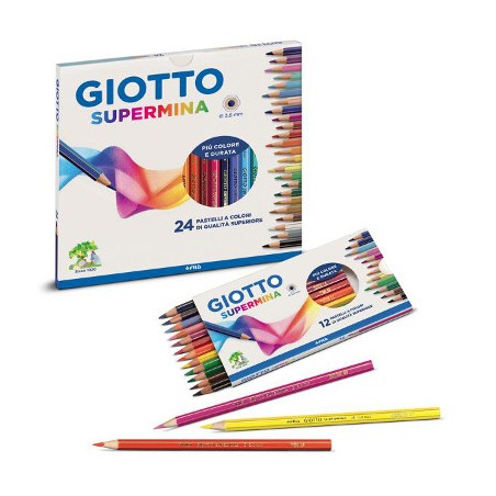 1 - FILA 12 pezzi Pastelli Giotto Supermina celeste 2390