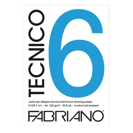 1 - BLOCCO FABRIANO TECNICO 6 29,7X42 20F 220GR RUVIDO 09729742