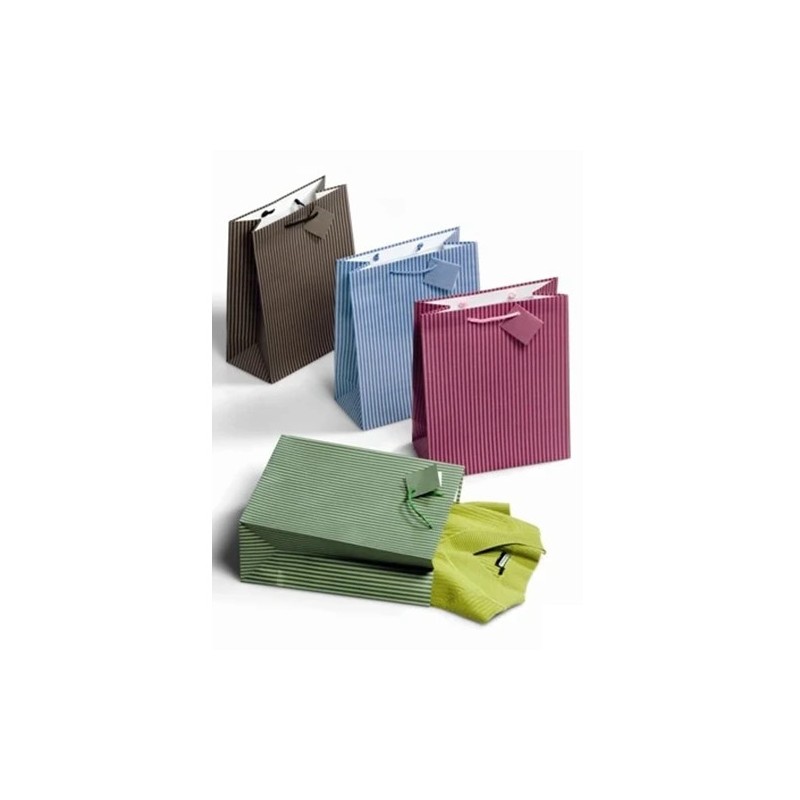 SHOPPER NIJI 13X36X10 RIGHE KRAFT -20PZ 4335