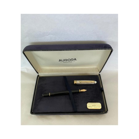 1 - AURORA Penna Stilografica 814 Gioiello in Argento
