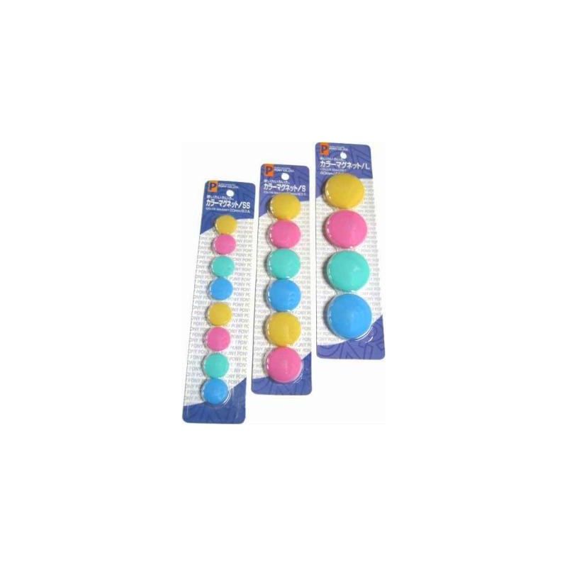 O.P. 4 pz Magneti per lavagna colori assortiti diametro 40 MM