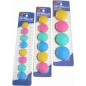 O.P. 4 pz Magneti per lavagna colori assortiti diametro 40 MM