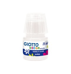 1 - FILA Colori a Tempera GIOTTO Decor Acrilici 25 mL Bianco 538101