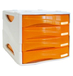 1 - ARDA Cassettiera Smile 4 cassetti arancione CM. 5 TR15P4PAR