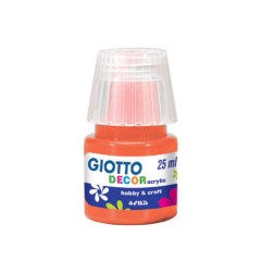 1 - FILA Colori a Tempera GIOTTO Decor Acrilici 25 mL Arancio 538105