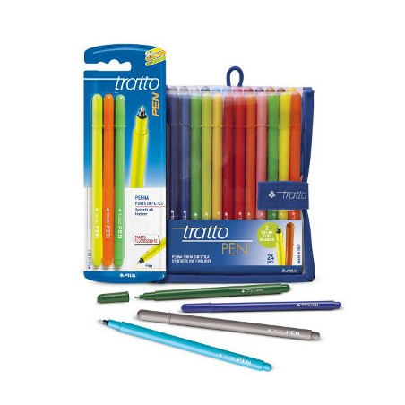 1 - FILA Tratto Pen Metal Penna a Punta Sintetica Colore MARRONE 830711