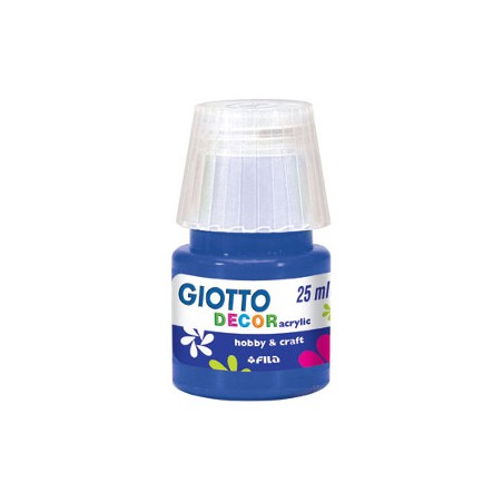 FILA Colori a Tempera GIOTTO Decor Acrilici 25 mL Blu Oltremare 538117