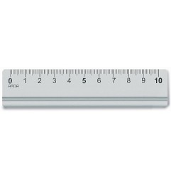 1 - Decimetro ARDA 17910BAR in alluminio 10cm, kit da 15 pz