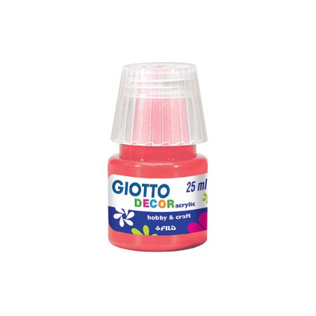 1 - FILA Colori a Tempera GIOTTO Decor Acrilici 25 mL Vermiglio 538107
