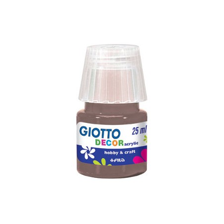 1 - FILA Colori a Tempera GIOTTO Decor Acrilici 25 mL Terra D'ombra 538123
