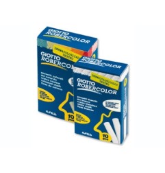 1 - FILA 10 PEZZI - GESSO TONDO BIANCO GIOTTO PER LVAGNA 5387