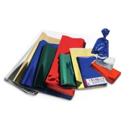 1 - SACCHETTO REGALO METAL 15X25 ROSSO -50pz 592302